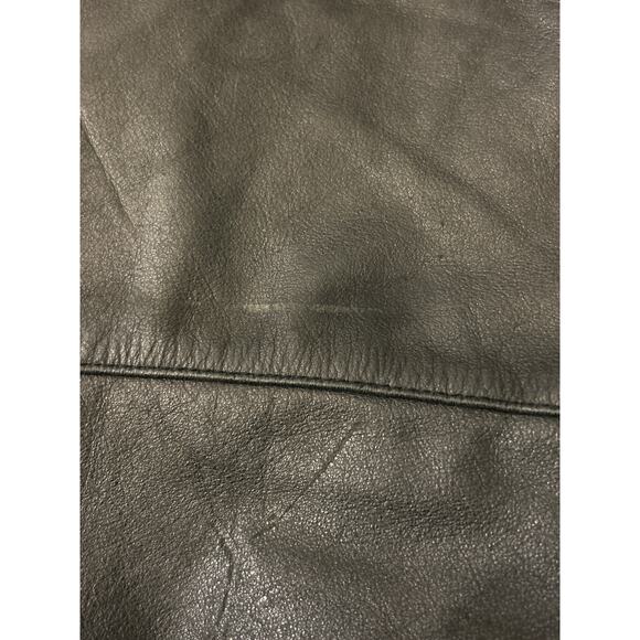 Vtg Euro Mono Of California Black Leather Jacket, Women’s Medium, Made in Korea - Picture 10 of 10